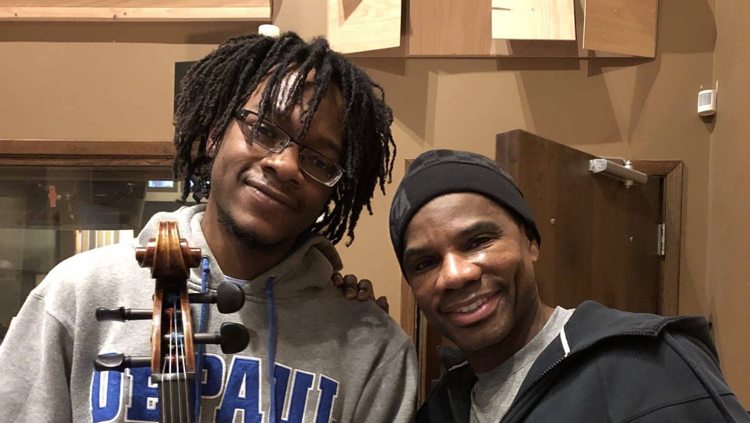 Malik Johnson (L) and Kirk Franklin (R).