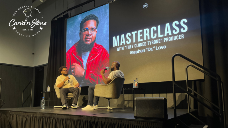 "They Cloned Tyrone" Producer Stephen "Dr." Love speaking at Gathering Spot Atlanta.