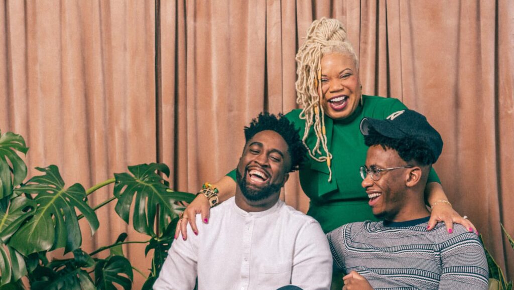 (L-R) The Black Space crew: Darius Smith, Dr. Lia Knox, and Corey Fells.