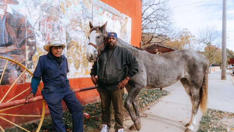Issac Steele and Kevin Nichols | Carvd N Stone Issac Steele and Kevin Nichols of The Buffalo Soldiers and Black Cowboys Association.